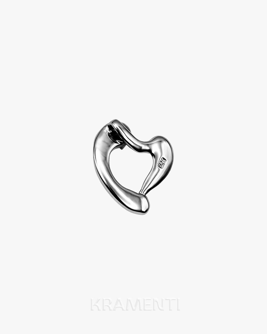 Abstract Blob Sterling Silver 925 Pendant