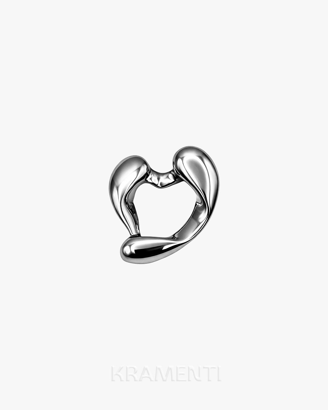 Abstract Blob Sterling Silver 925 Pendant