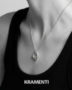 Abstract Blob Sterling Silver 925 Pendant