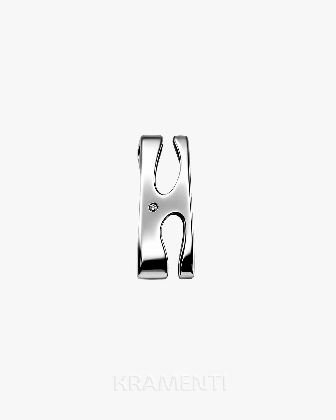 Double Bar Clip Sterling Silver 925 Pendant