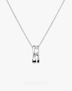 Double Bar Clip Sterling Silver 925 Pendant
