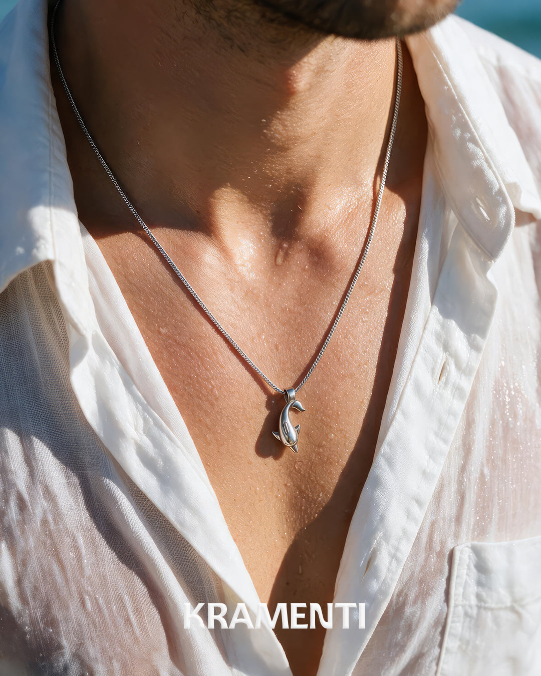 Dolphin Sterling Silver 925 Pendant