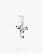 Double Curves Sterling Silver 925 Pendant
