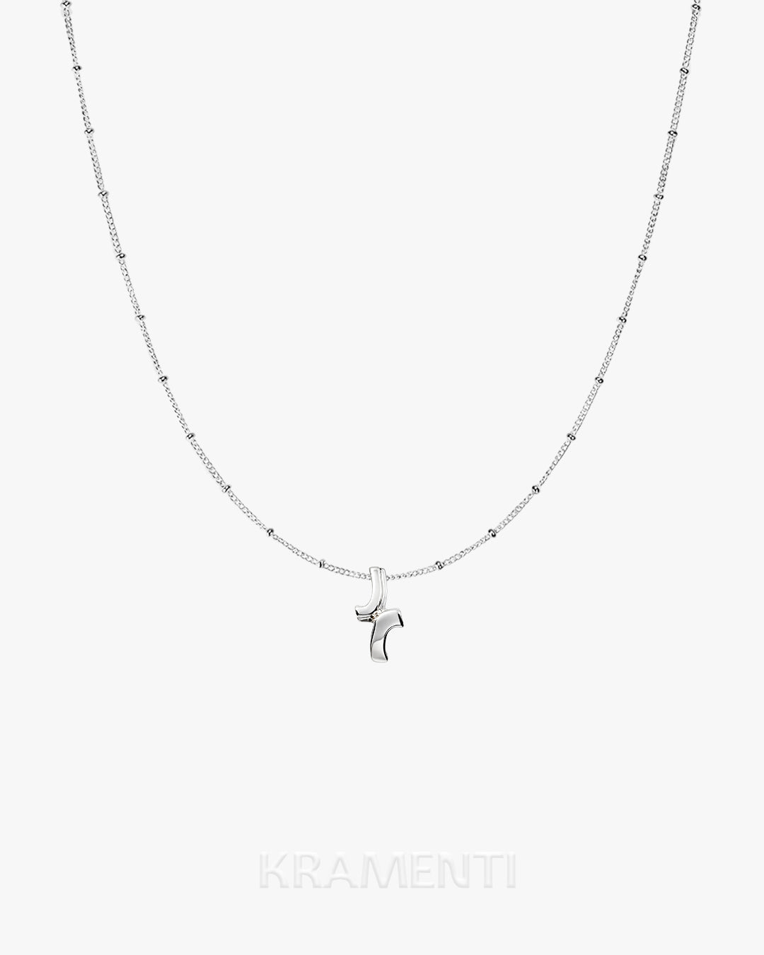 Double Curves Sterling Silver 925 Pendant