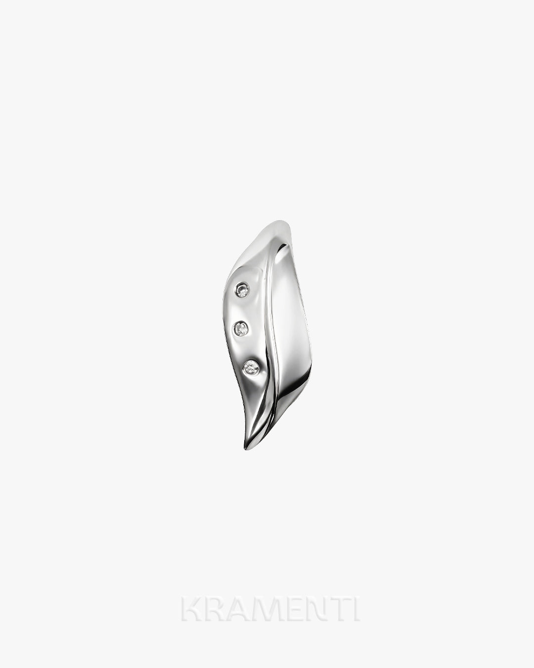 Triple Dot Leaf Sterling Silver 925 Pendant