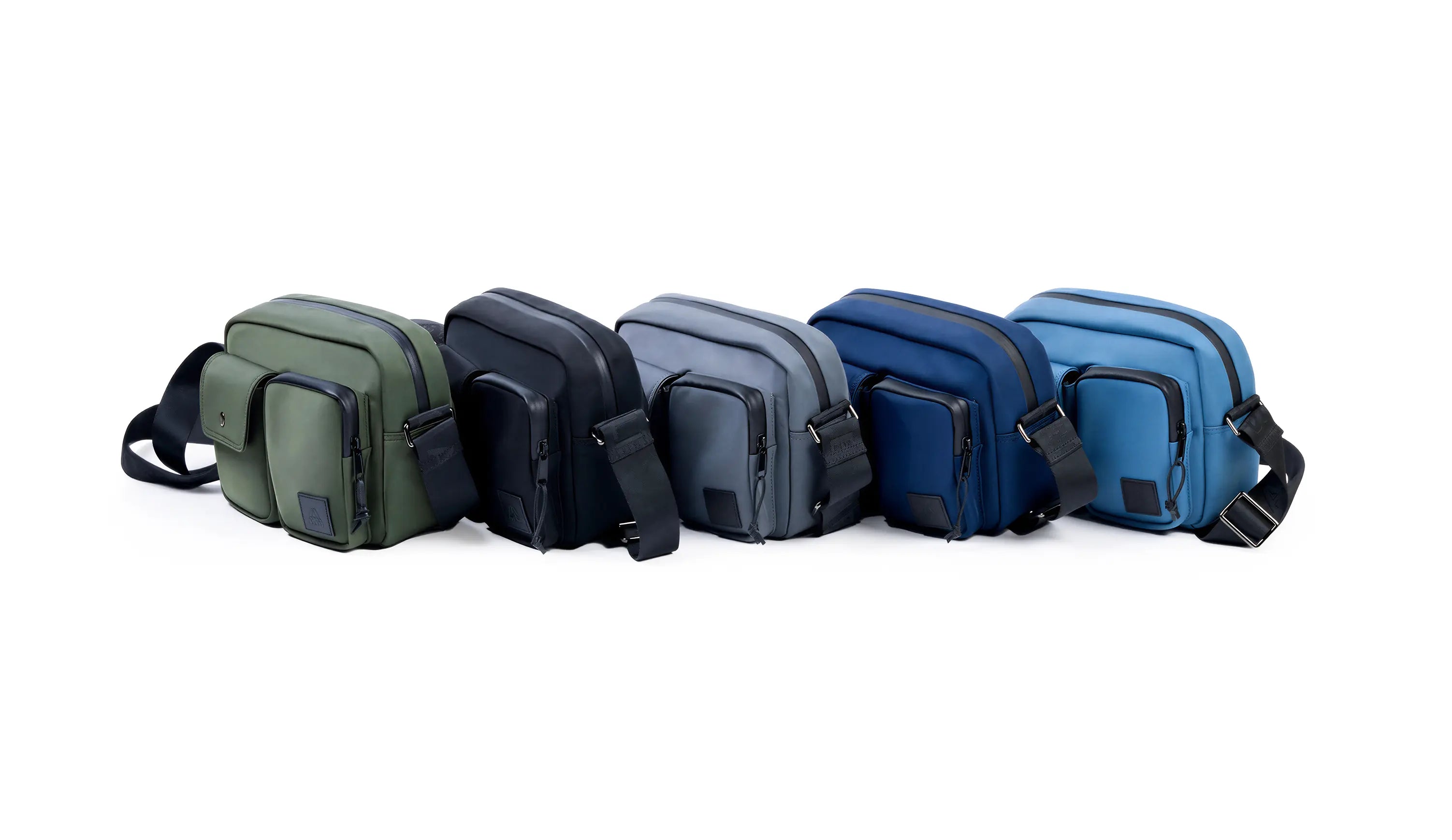 กระเป๋า Alexis Cargo Me ทั้ง 5 สี: Navy, Black, Gray, Light Blue, Green