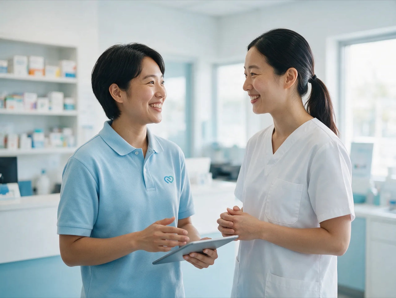 ทีมงาน MED1 พูดคุยกับสัตวแพทย์ในคลินิก